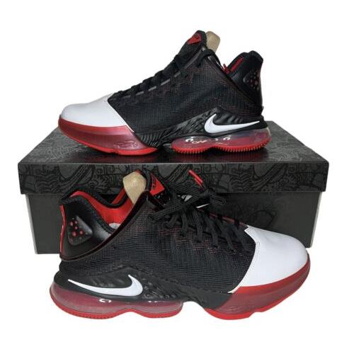 Nike Mens Lebron Xix 19 Low Black/white-red Basketball Shoes DH1270-001