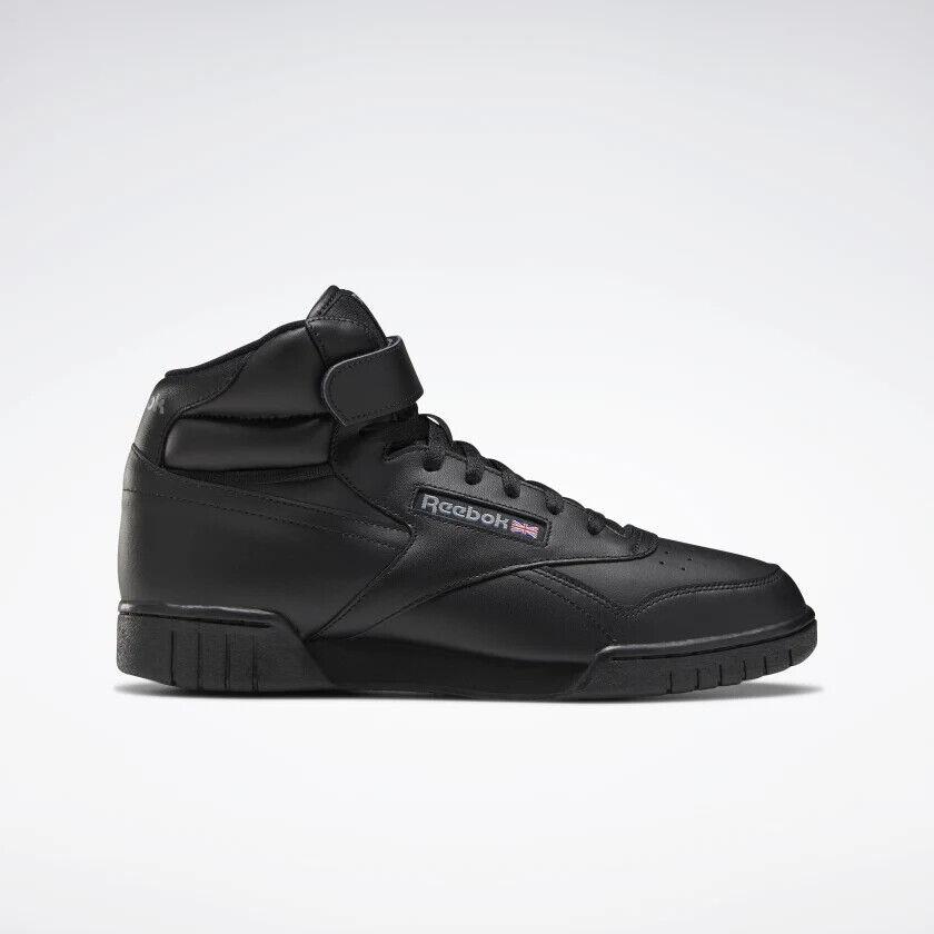 Reebok Ex O Fit Hi Top 3478 Black Black Men`s Shoes Sneakers Sizes 8 - 12