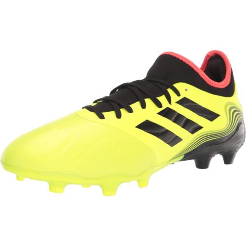 Adidas Unisex-adult Copa Sense.3 Firm Ground Soccer Shoe Team Solar Yellow/Black/Solar Red