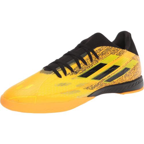 Adidas Unisex-adult X Speedflow Messi.3 Indoor Boots Soccer Shoe Solar Gold/Core Black/Bright Yellow
