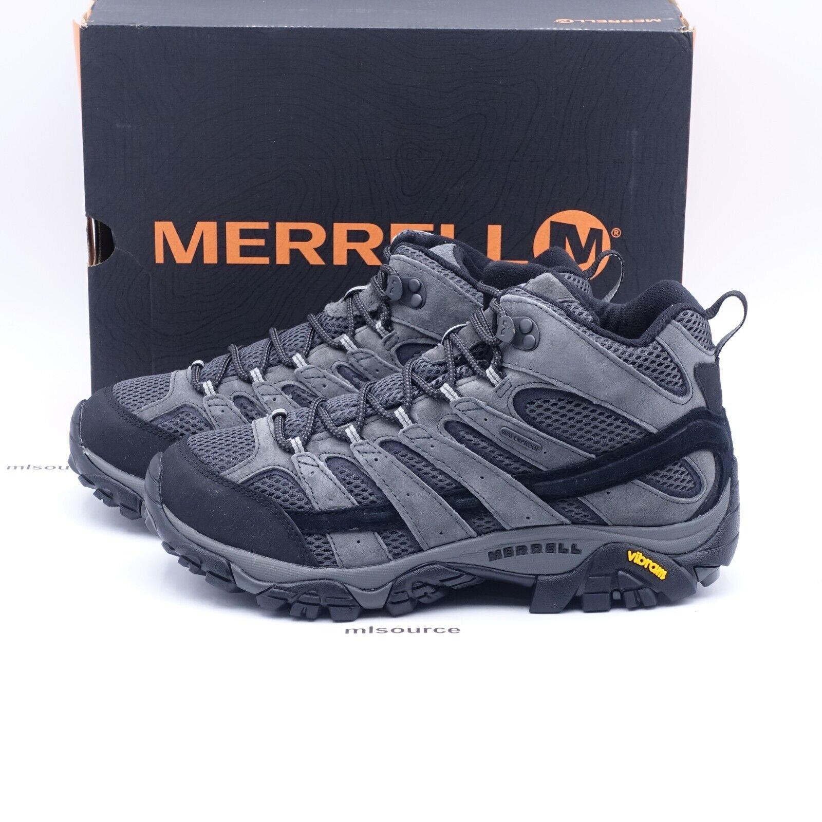 Size 8.5 Wide 2E Men`s / Women`s 10 Merrell Moab 2 Mid Waterproof Hiking Shoes
