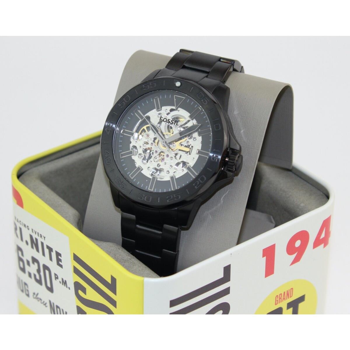 Automatic Fossil Bannon Skeleton Black BQ2679 Men`s Watch