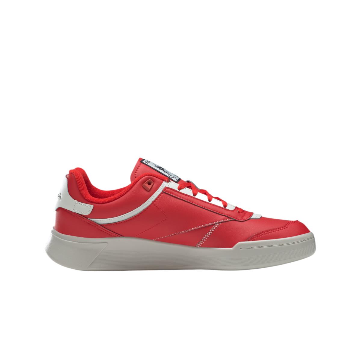 Reebok Unisex Keith Faring Club C Legacy Tennis Shoe Instinct Red / Chalk GZ1459
