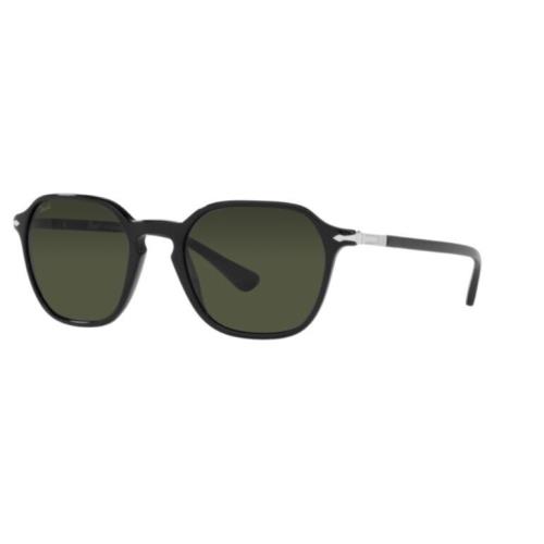 Persol 0PO3256S 95/31 Black/green Square Unisex Sunglasses