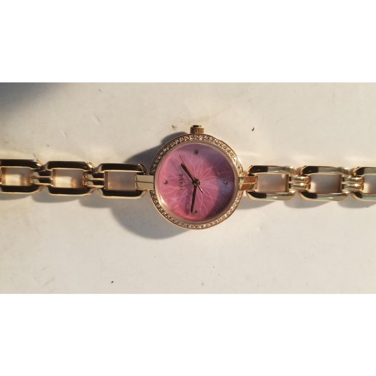 Fossil Mini Kerrigan Rose Gold Mop Pink Women`s BQ3771 Watch