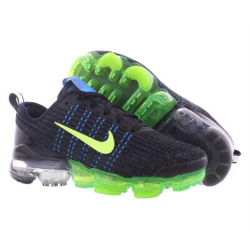 Nike Air Vapormax Flyknit 3 Boys Shoes - Black/Ghost Green , Black Main