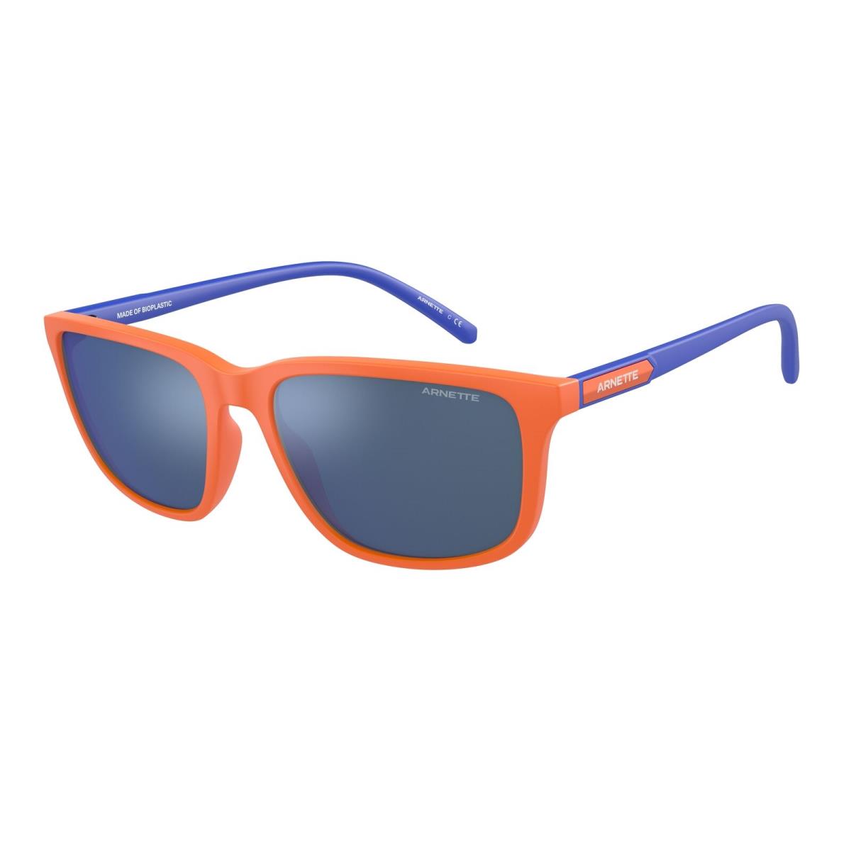 Arnette AN4288 277855 Pillow Matte Orange Blue Mirror 58 mm Men`s Sunglasses