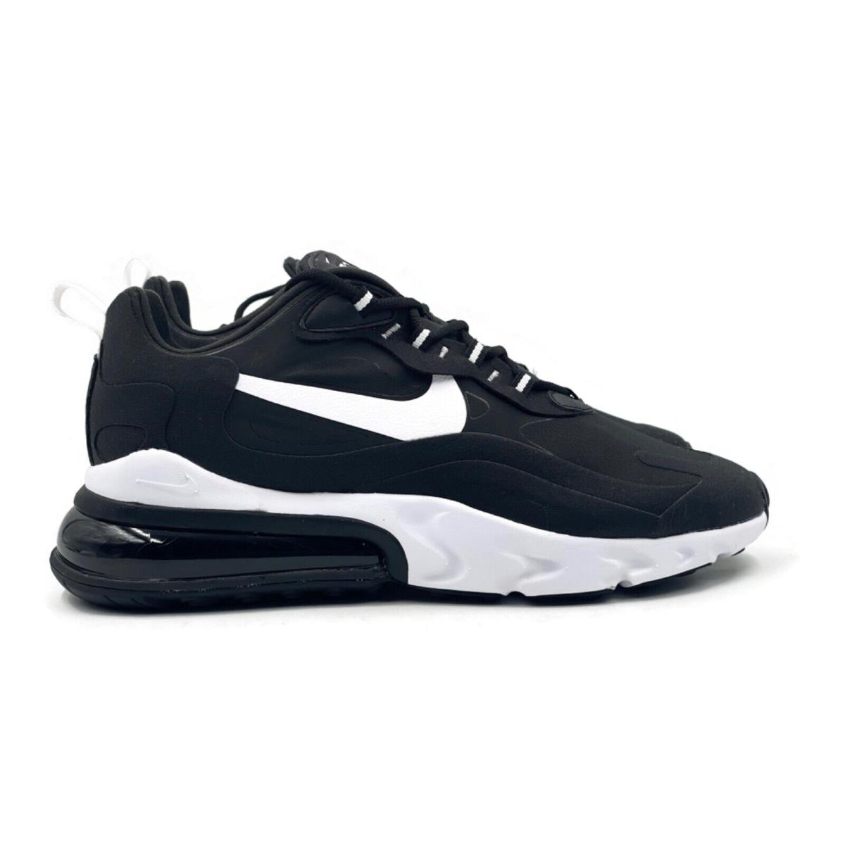 Nike Air Max 270 React Men Casual Running Shoe Black White Athletic Sneaker