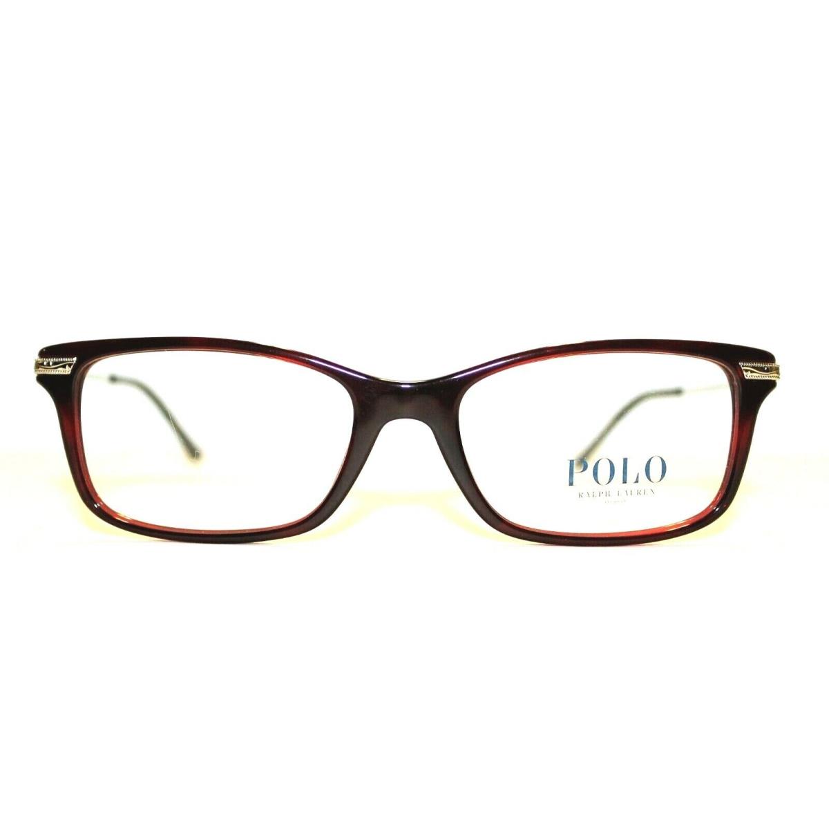 Polo Ralph Lauren PH 2136 5533 Red Havana Eyeglasses 52 MM