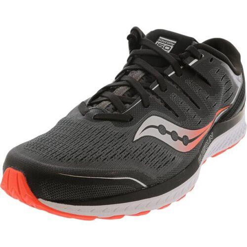Saucony Men`s Guide Iso 2 Road Running Shoes sz 9 - 13 M Black / Grey S20464-3 - Black/ Grey