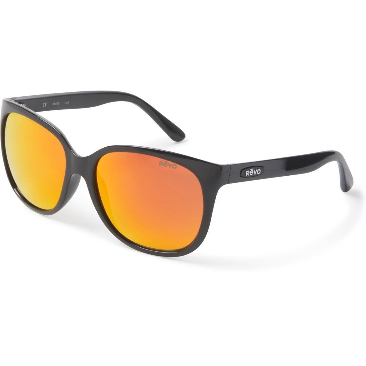 Revo Grand Classic Polarized Sunglasses - RE 4051 01OG/Black/SolarOrange