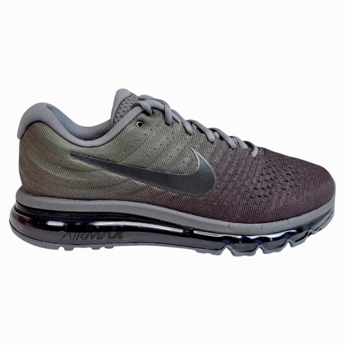 Nike Mens 10 10.5 11 Air Max 2017 Grey Anthracite Dark Running Shoes 849559-008 - Gray