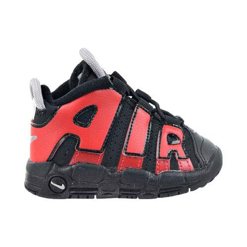 Nike Air More Uptempo TD Alternate Split Toddler`s Shoes Black DM0020-001 - Black-University Red