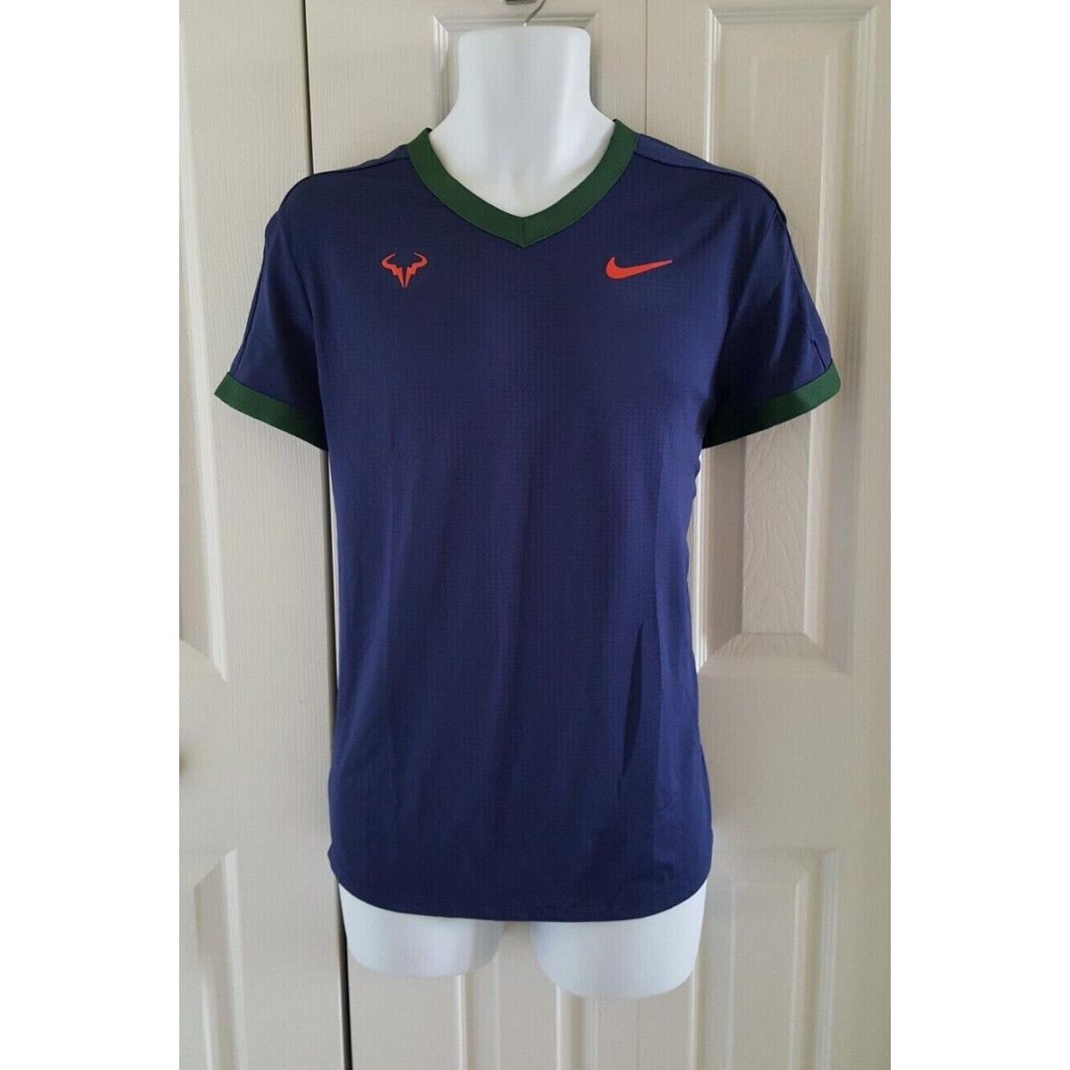Nike Men`s Rafa Nadal Advantage Tennis Shirt Blue CV2802-429