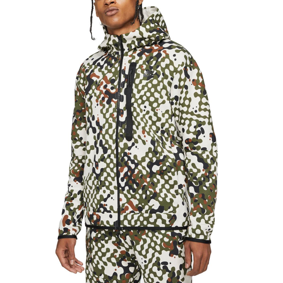 Nike Sportswear Tech Fleece Men`s Full-zip Hoodie Rough Green
