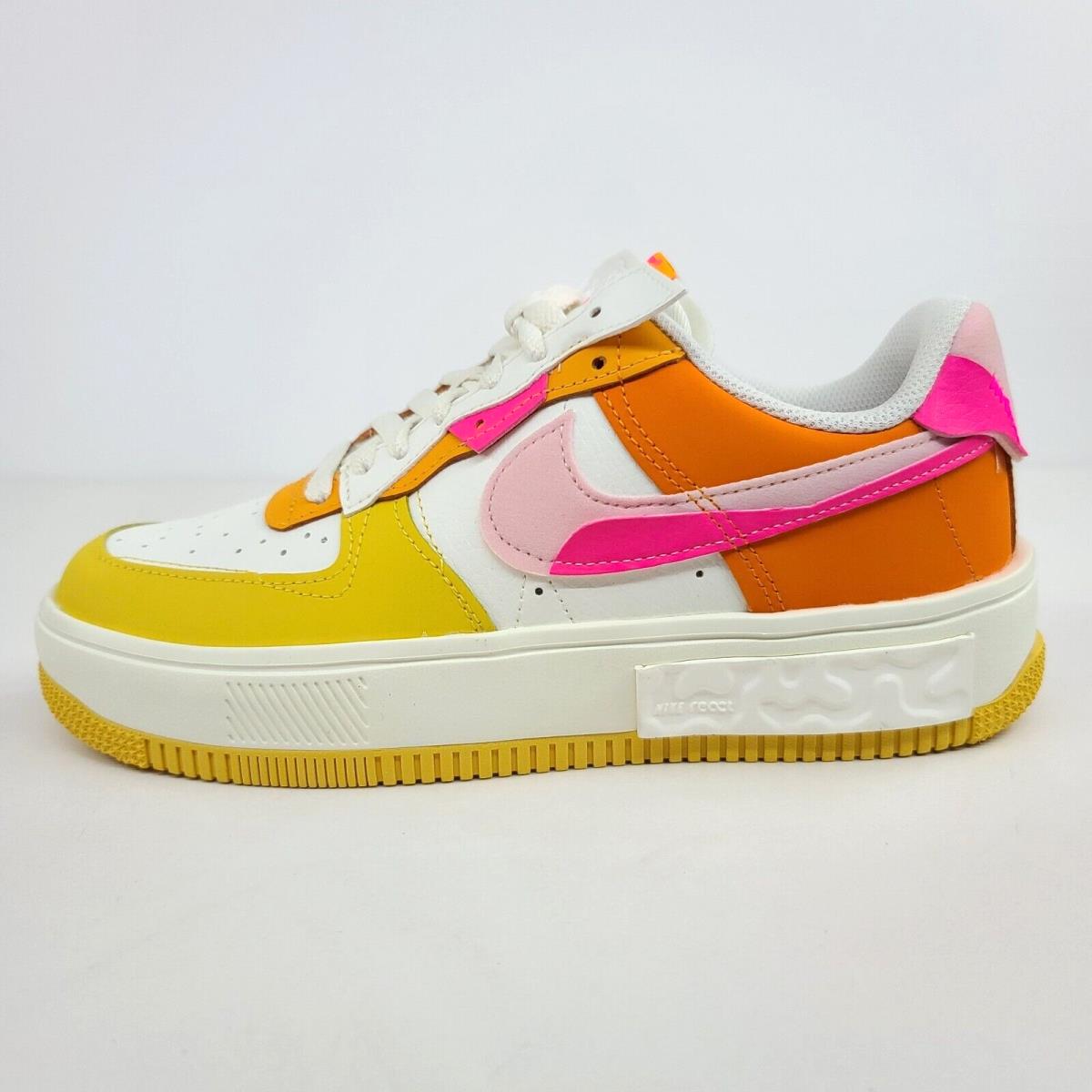 Wmns Nike Air Force 1 Fontanka White Pink Yellow DX2675-100 Women`s Shoes