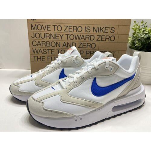 Nike Air Max Dawn Men`s Running Sneaker Shoes White/blue DJ3624-100 9-13