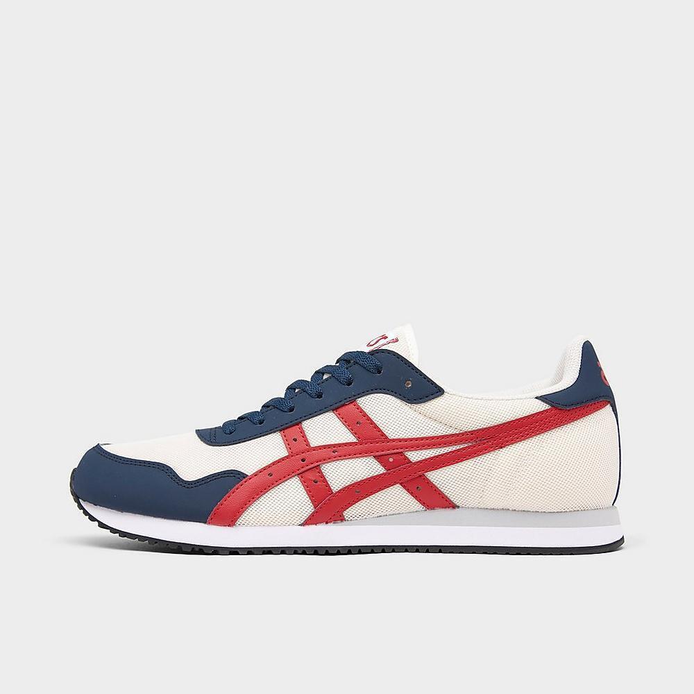 Men`s Asics Onitsuka Tiger Runner Shoes White/red Clay/navy 1201A732-100