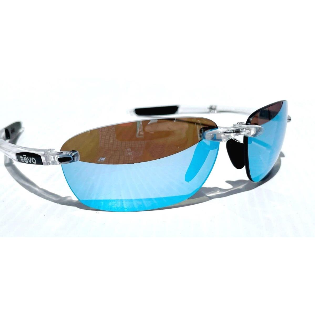 Revo sunglasses Descend Fold - Clear Frame, Blue Lens