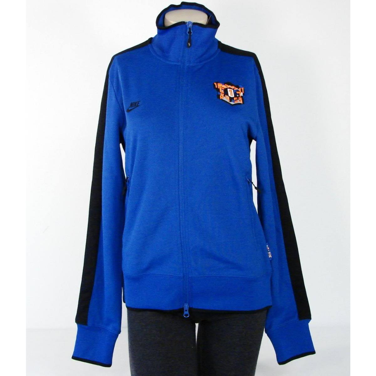 Nike Signature Netherlands Blue Zip Front Running Track Jacket Womans