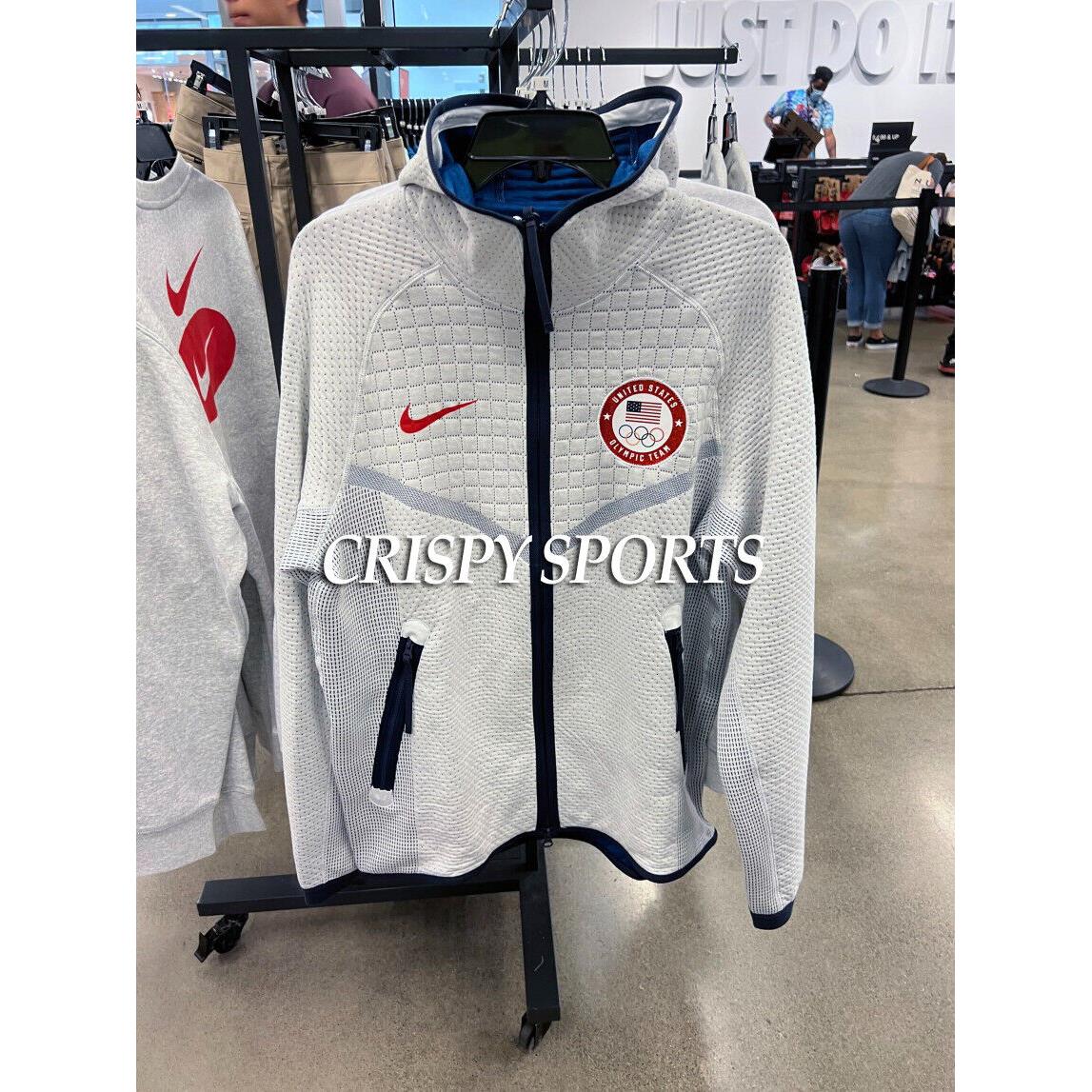 Nike Sportswear Usa Olympic Team Tech Pack Men`s Full-zip Hoodie DJ5248