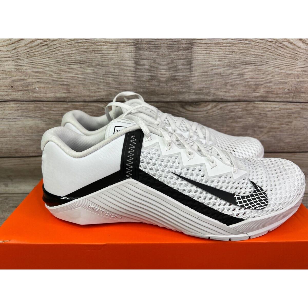Nike Metcon 6 Cross Training Mens Trainers Shoes White Black CK9388-100