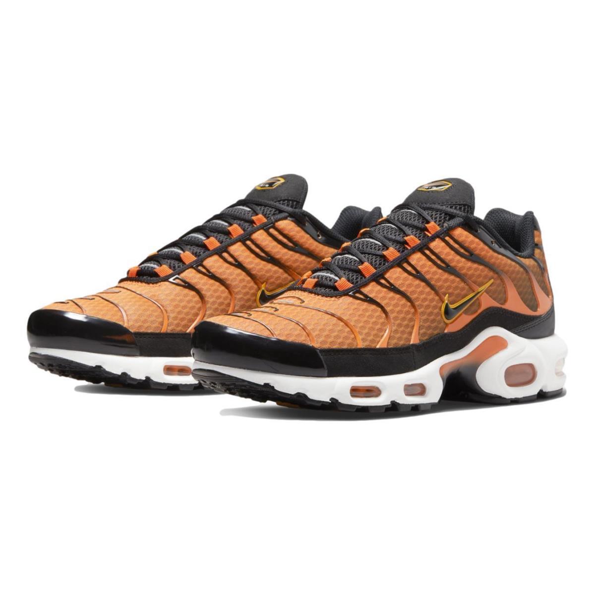 Nike Men`s Air Max Plus `safety Orange Black` Shoes Sneakers DM0032-800