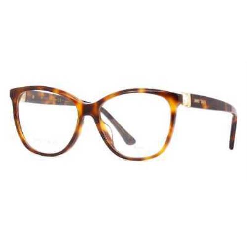 Jimmy Choo JC 318G 086 Eyeglasses Havana Frame 54mm