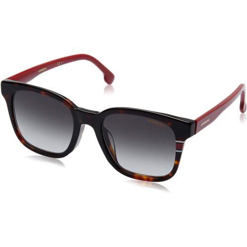 Carrera 185/F/S O639O Men Sunglasses Dark Havana Red / Grey Gradient Square