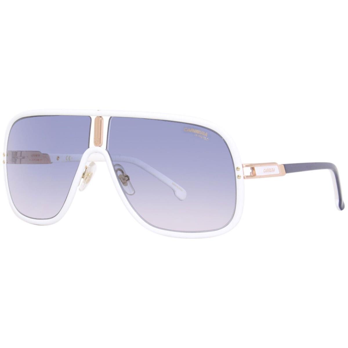 Carrera Flaglab/11 VK608 Special Edition Sunglasses Men`s White/gold/blue 64mm - Frame: Gold, Lens: Blue