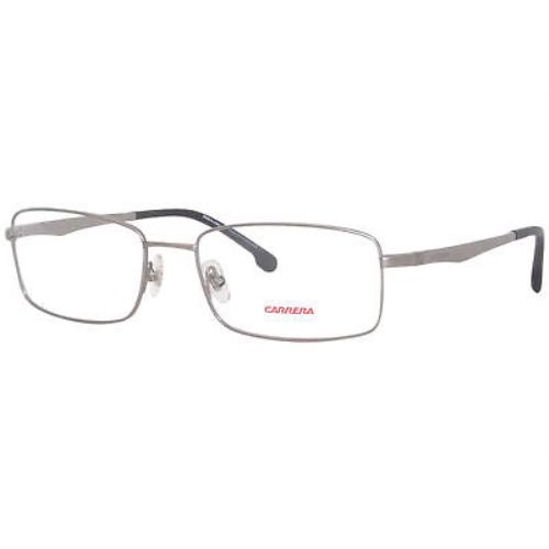 Carrera 8855 R81 Eyeglasses Men`s Matte Ruthenium Full Rim Rectangle Shape 56mm