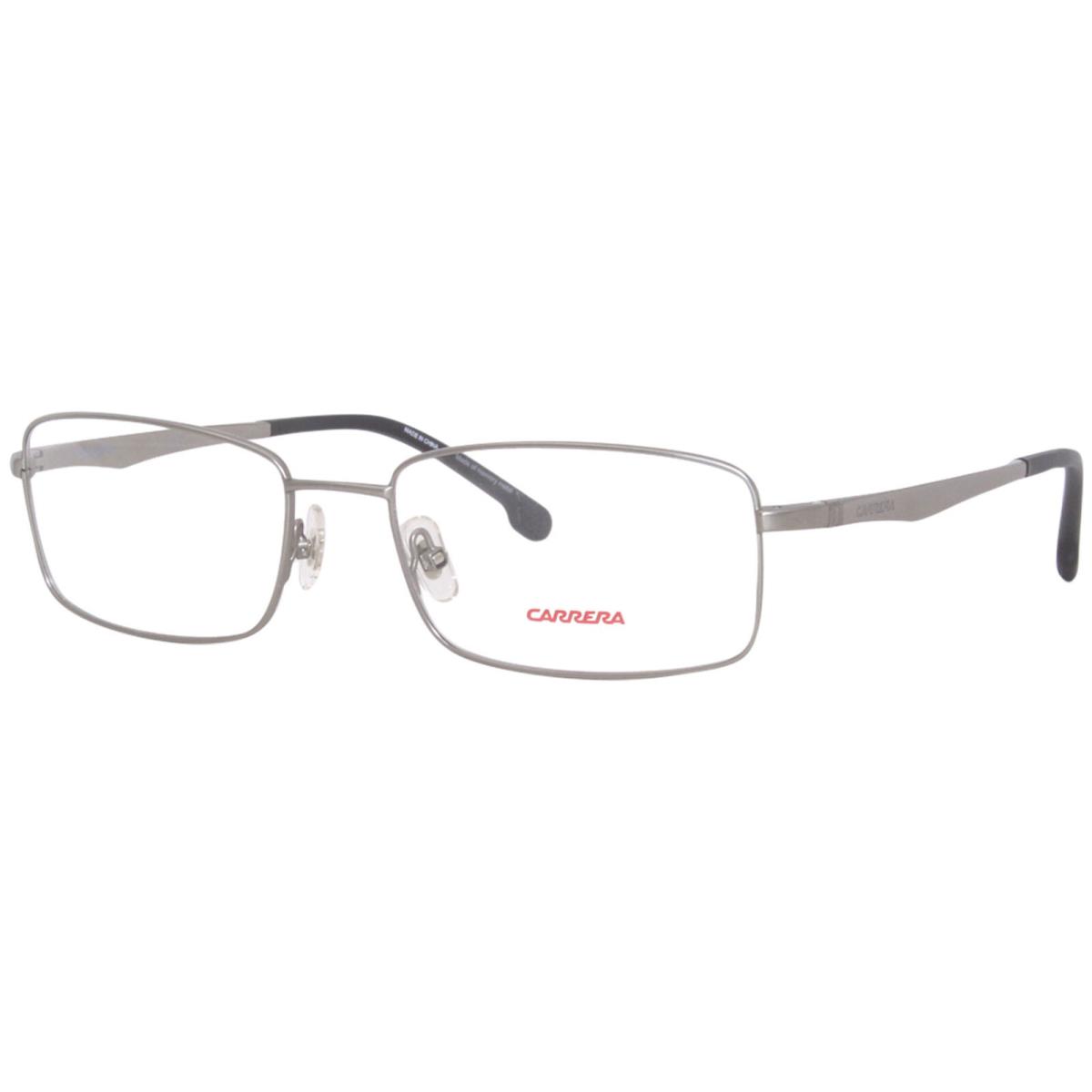 Carrera 8855 R81 Eyeglasses Men`s Matte Ruthenium Full Rim Rectangle Shape 56mm