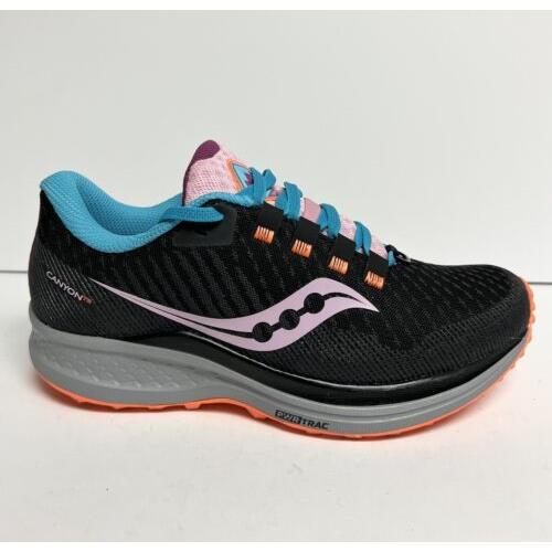 Saucony Womens Canyon Trail Running Shoes Black Size 6.5M