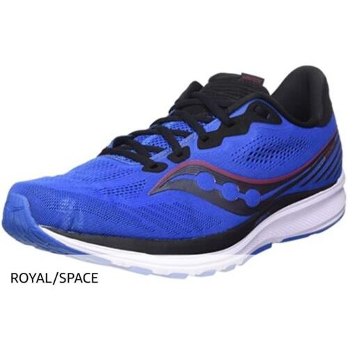 Saucony Mens Ride 14 Running Shoe Size 10.5 Royal/space/blue