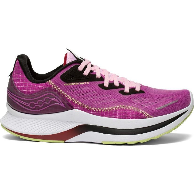 Saucony S10689-30 Endorphin Shift 2 Women`s Running Shoes Razzle Lime Size 10 US