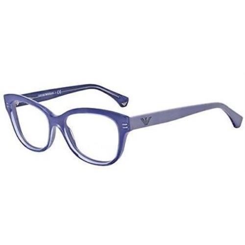 Emporio Armani EA3033 Eyeglasses-5225 Transparent Lilac On Lilac-53mm