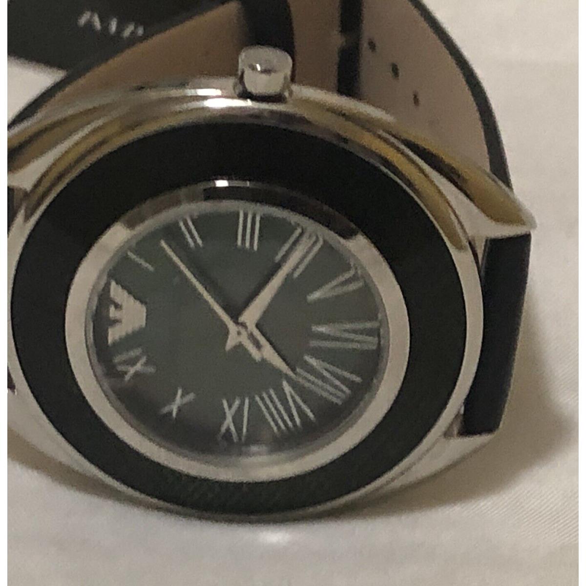 Emporio Armani watch Lily - Black, mother of pearl Dial, Black Band, Silver Bezel 6