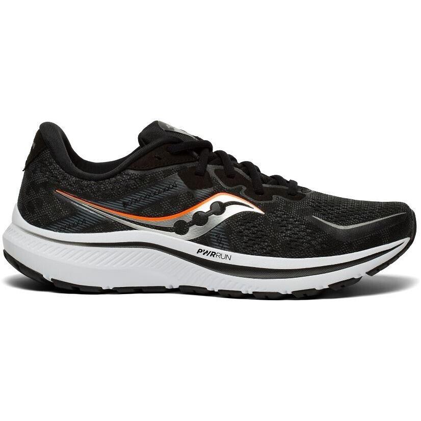 Saucony S20682-10 Omni 20 Men`s Running Shoes Black White Size 9 US Wide