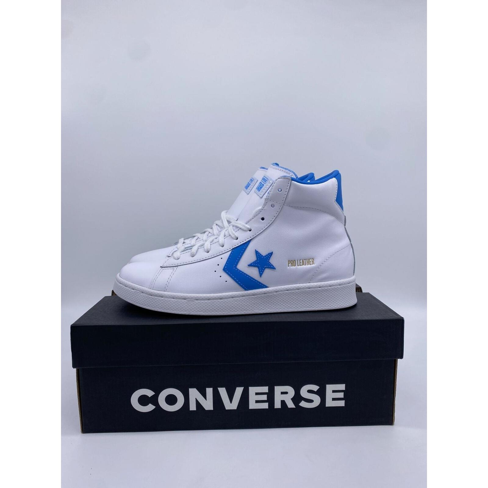 Converse Unisex Unc White Leather Hi Top Sneakers Shoes Sz M 8 W 9.5 166813C