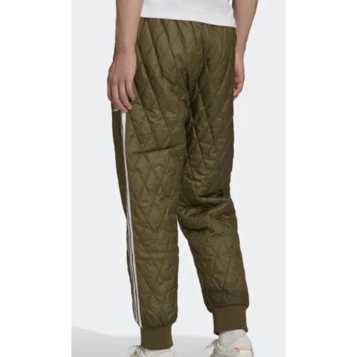 Men`s Adidas Originals Adicolor Classics Sst Quilted Track Pants Olive Jogger XL