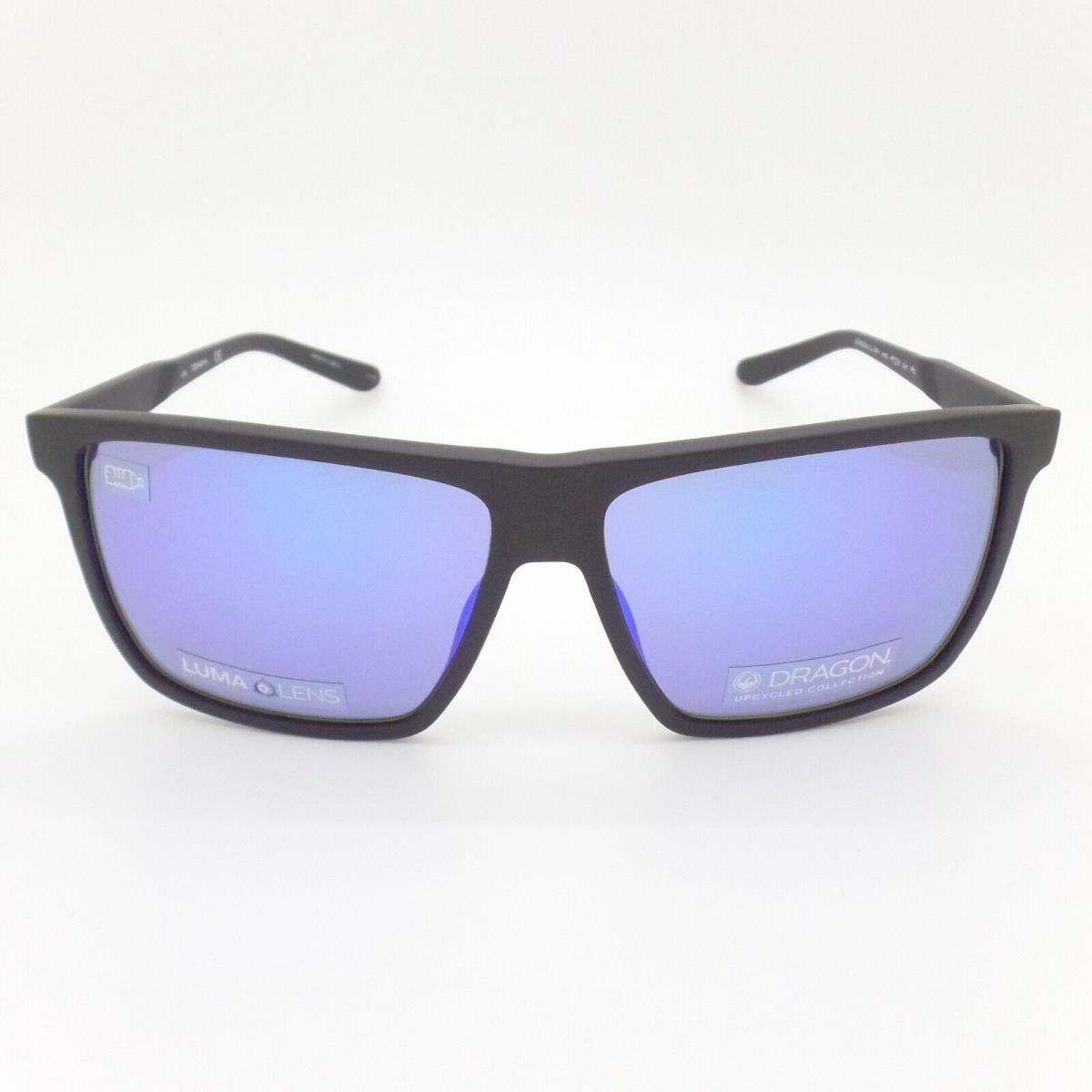 Dragon DR Sparrow 003 Matte Black Blue Ion 59mm Sunglasses