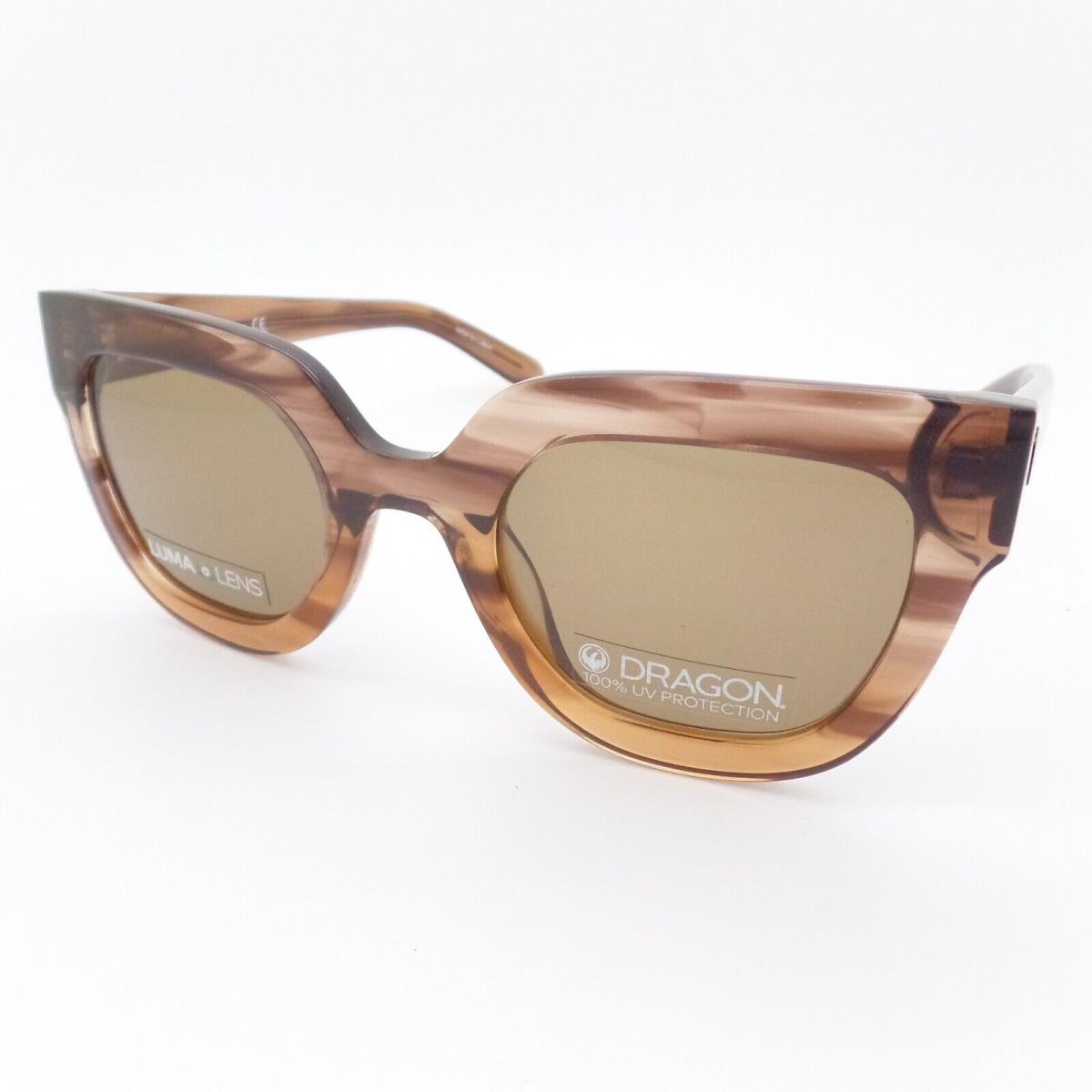 Dragon DR Purser LL 028 49mm Grey Caramel Brown Sunglasses