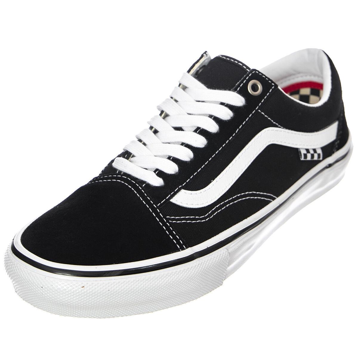 Vans Skate Old Skool Sneakers Black/white Classic Men`s Size 9.0 Women 10.5 - Black/White