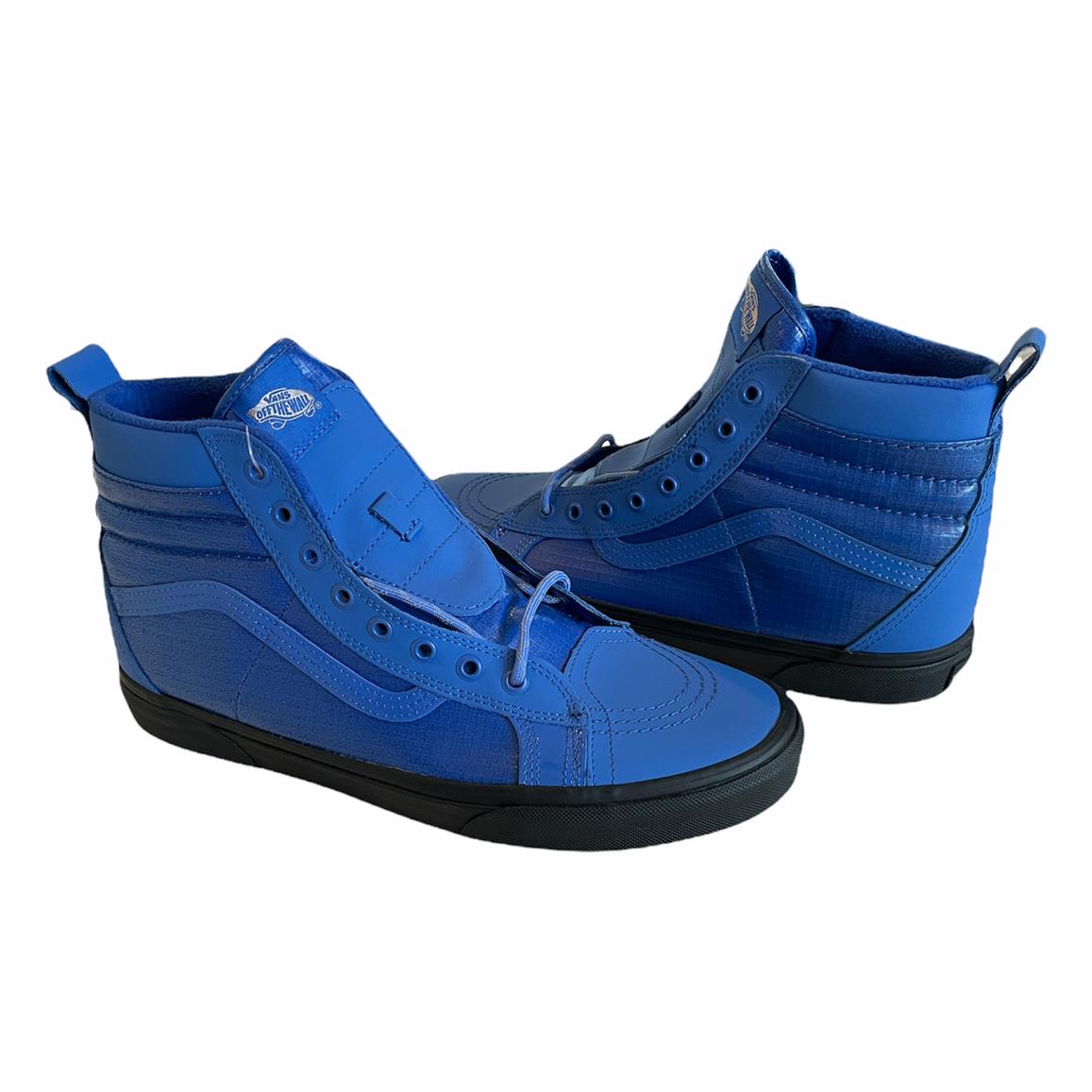 Vans Sk8-Hi 46 Mte DX Skate Shoes Blue Leather Men`s Size 9 Fast