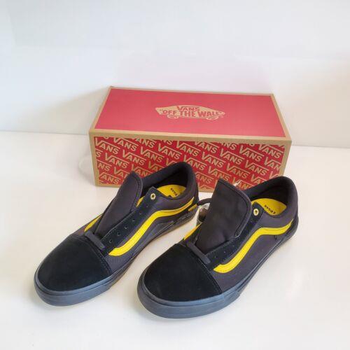 Vans Old Skool Pro Bmx 12 Larry Edgar Edition Shoe Low Black Yellow Htf