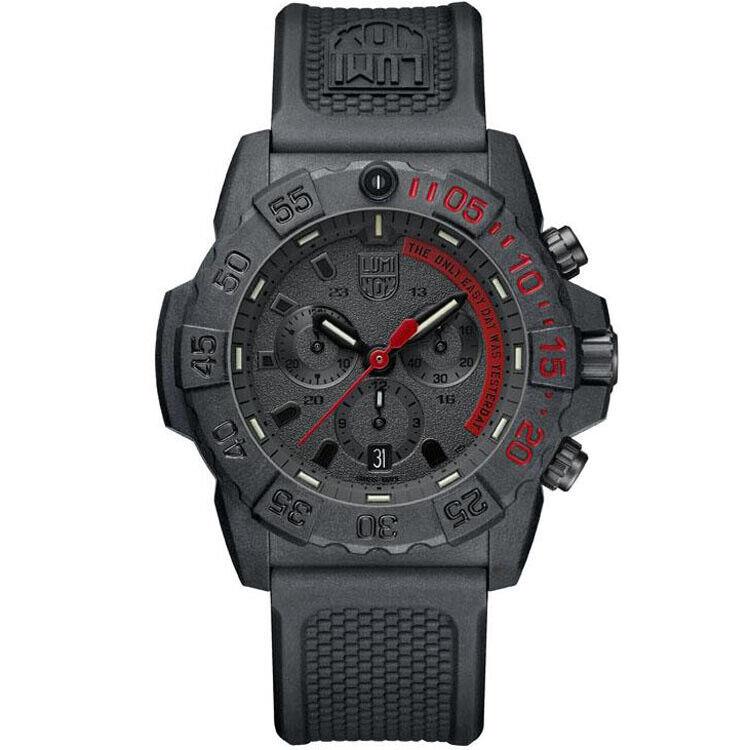 Luminox Men`s Navy Seal Chronograph 3580 Series Red/black Watch XS.3581.EY