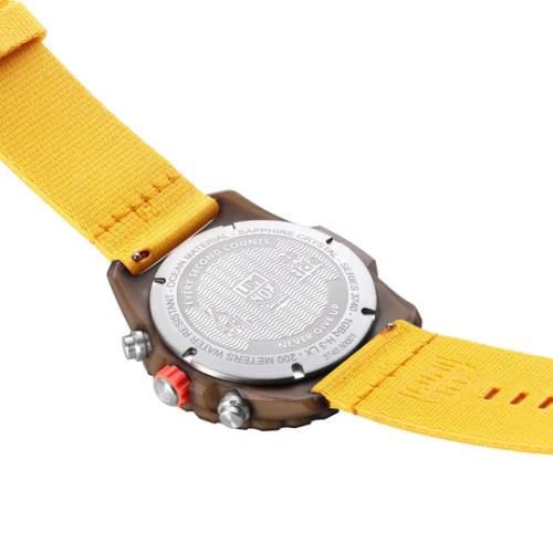 Luminox watch  - Yellow Dial, Yellow Band, Brown Bezel 8
