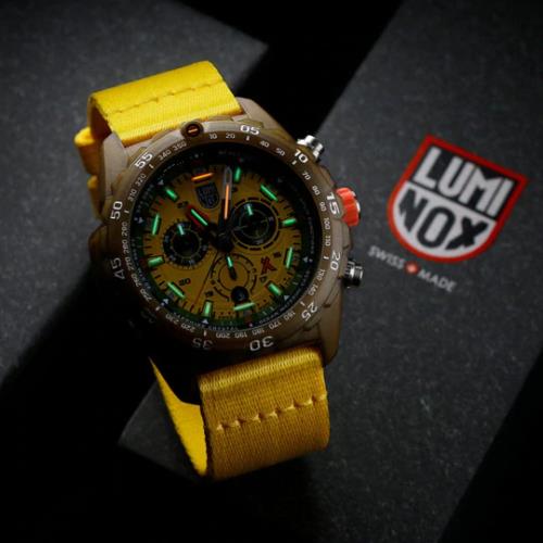Luminox watch  - Yellow Dial, Yellow Band, Brown Bezel 1
