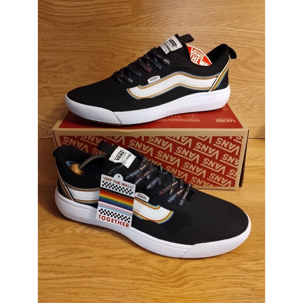 Vans Ultrarange Exo Pride Shoes Walking Black/ Sneakers Men`s Size 11.5 - Black