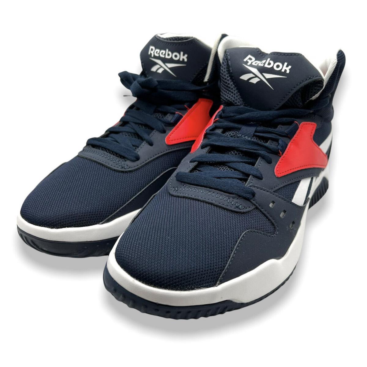 Reebok Mens Navy FV4472 BB OS Mid Top Athletic Basketball Shoes Size US 8